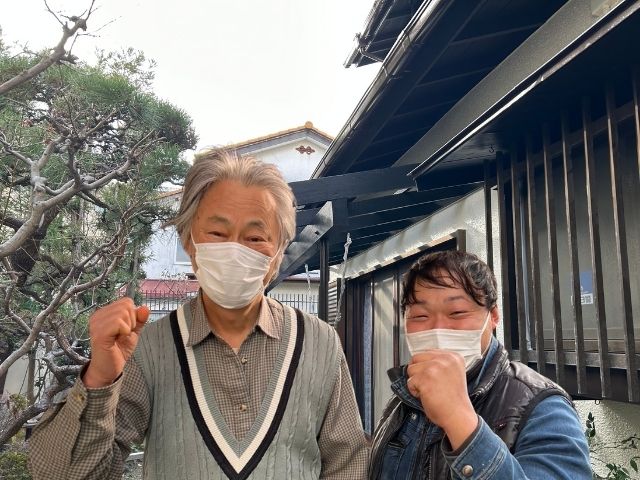 お客様と記念撮影